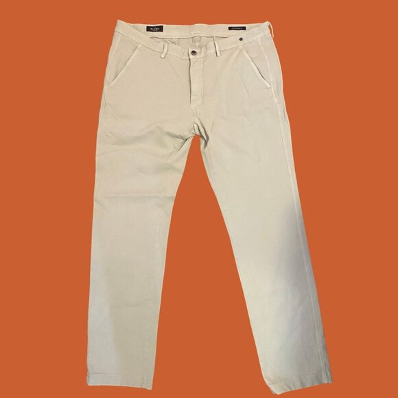 Mason’s Italy Torino Jersey Slim Fit Khaki Pants | Size 54 (XL/38W) - Picture 2 of 12